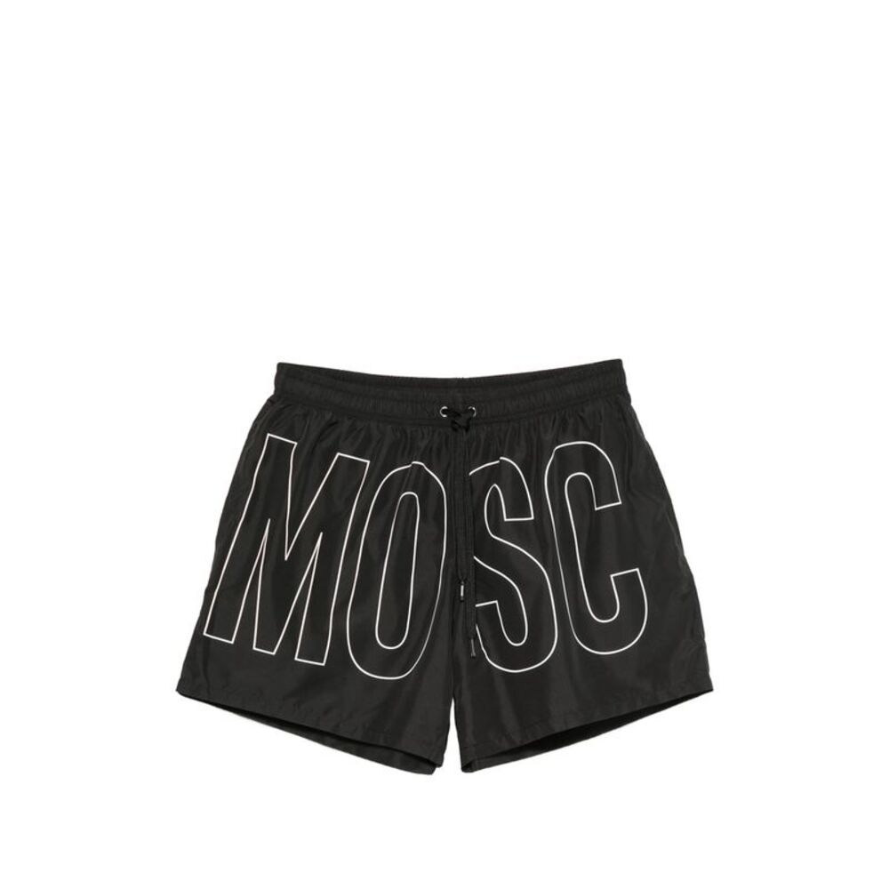 Moschino Black Beachwear - Swim Shorts Men